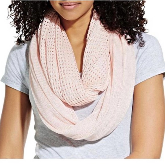 CALIA by Carrie Underwood Accessories - NWT Calia Studio Pink Mixed Knit Infinity Scarf